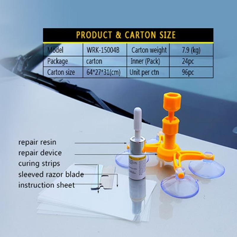 Kit de réparation de verre fissuré de voiture & fenêtres