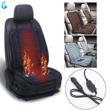 Charger l'image dans la galerie, 2en1 Coussin De Siège De Voiture Chauffant 12V Housses de siège auto