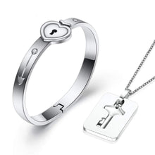 Charger l'image dans la galerie, Bracelet cur & pendentif clé pour les couples - Jewelry Sets