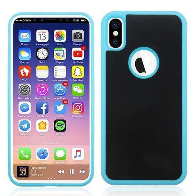 Coque Anti-Gravité Pour iPhone - iPhone X / Bleu - iPhone Cases