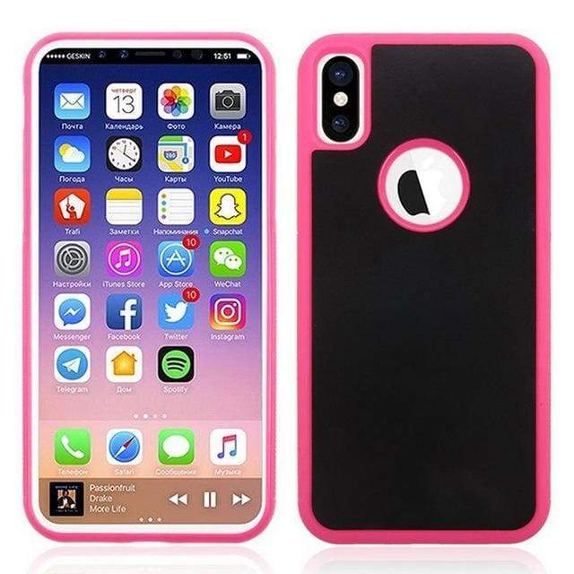 Coque Anti-Gravité Pour iPhone - iPhone X / Rose - iPhone Cases