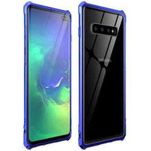 Charger l'image dans la galerie, Coque Antichoc en verre trempé 9H très haute protection Pour Samsung S10 S10+ S10 Lite - Samsung S10 / Bleu