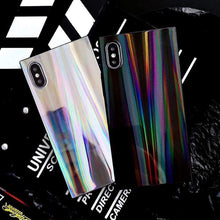 Charger l'image dans la galerie, Coque carré Arc-En-Ciel Brillant Coloré Pour iPhone - Coques