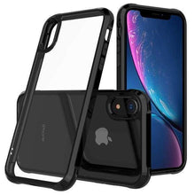 Charger l'image dans la galerie, Coque de luxe en chrome transparent haute protection pour iPhone - iPhone X / Noir