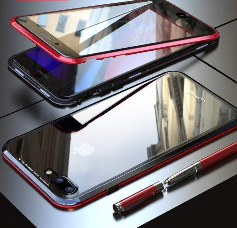 Coque deux faces à Adsorption Magnétique Super Résistante Pour iPhone