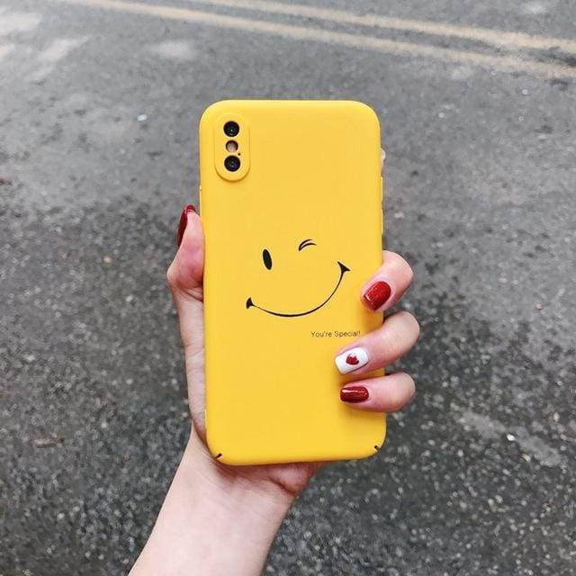 Coque en plastique rigide avec Emoticones pour iPhone - iPhone XS Max / Modèle 04