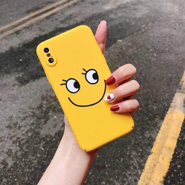 Coque en plastique rigide avec Emoticones pour iPhone - iPhone XS Max / Modèle 05