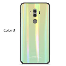 Charger l'image dans la galerie, Coque en verre trempé de luxe Arc-En-Ciel pour Huawei - Huawei P20 / Jaune Arc En Ciel - Fitted Cases