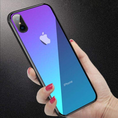 Coque en verre trempé Reflet Arc-En-Ciel pour iPhone - iPhone Cases