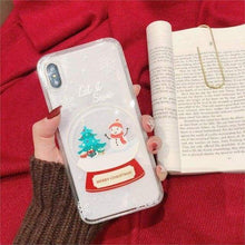 Charger l'image dans la galerie, Coque Pour iphone avec liquide paillette de noël - iPhone 6 Plus / 3