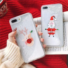 Charger l'image dans la galerie, Coque Pour iphone avec liquide paillette de noël