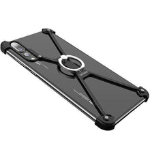 Charger l'image dans la galerie, Coque Protection Antichoc En Métal pour Huawei - Huawei P20 / Noir+bague - Fitted Cases