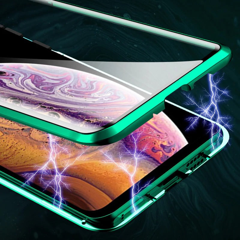 Funda de adsorción magnética de doble cara para iPhone