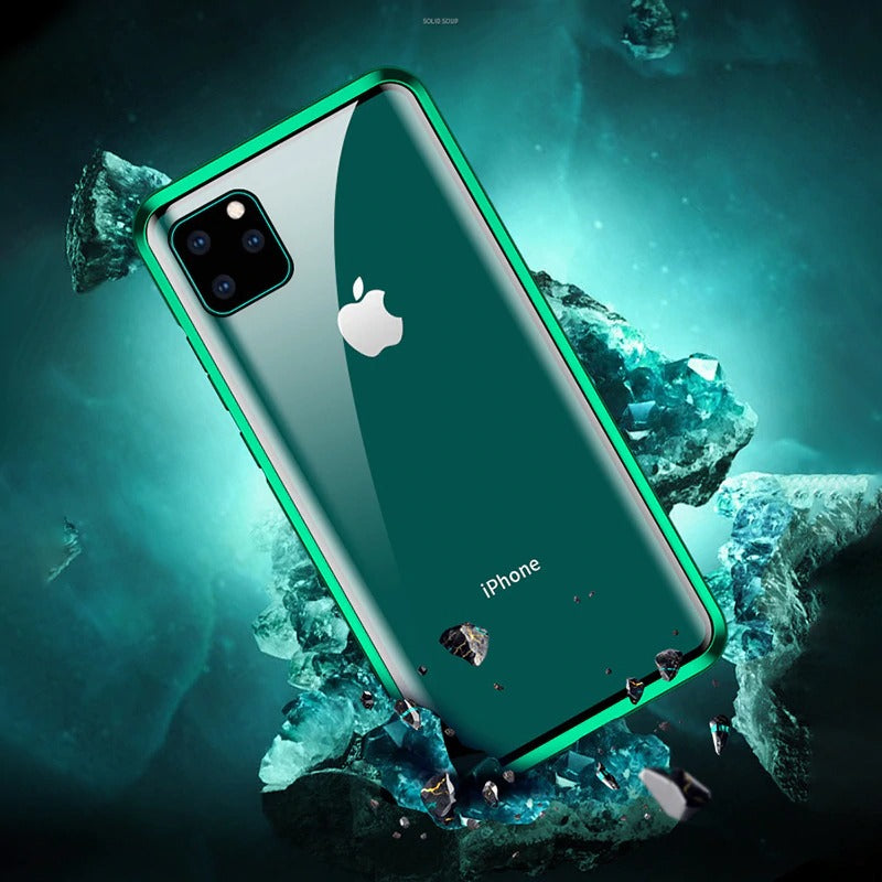 Funda de adsorción magnética de doble cara para iPhone
