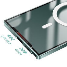 Charger l&#39;image dans la galerie, Coque en Métal avec Dos Transparent Compatible MagSafe pour Samsung
