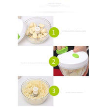 Charger l'image dans la galerie, Mini hachoir rapide manuel avec 3 lames - Manuel Trancheuses