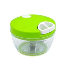 Charger l'image dans la galerie, Mini hachoir rapide manuel avec 3 lames - Vert - Manuel Trancheuses