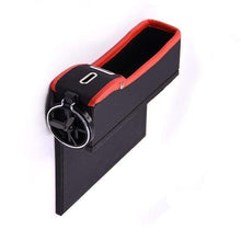 Charger l'image dans la galerie, Organisateur de siège auto avec porte monnaie & gobelet - Rouge côté gauche - Rangement Rangement