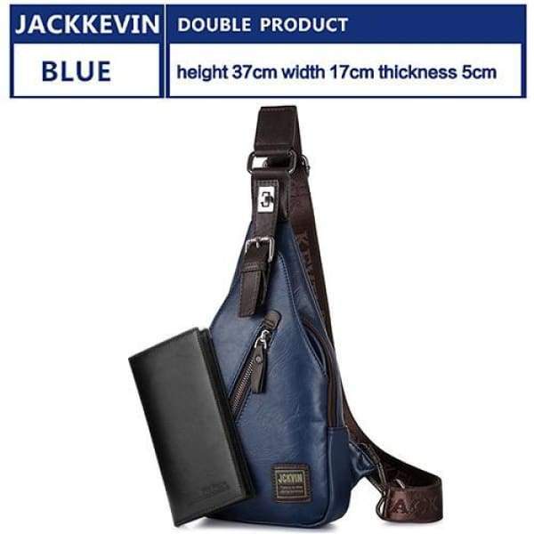 Sac à Dos multifonction avec portefeuille - Bleu
