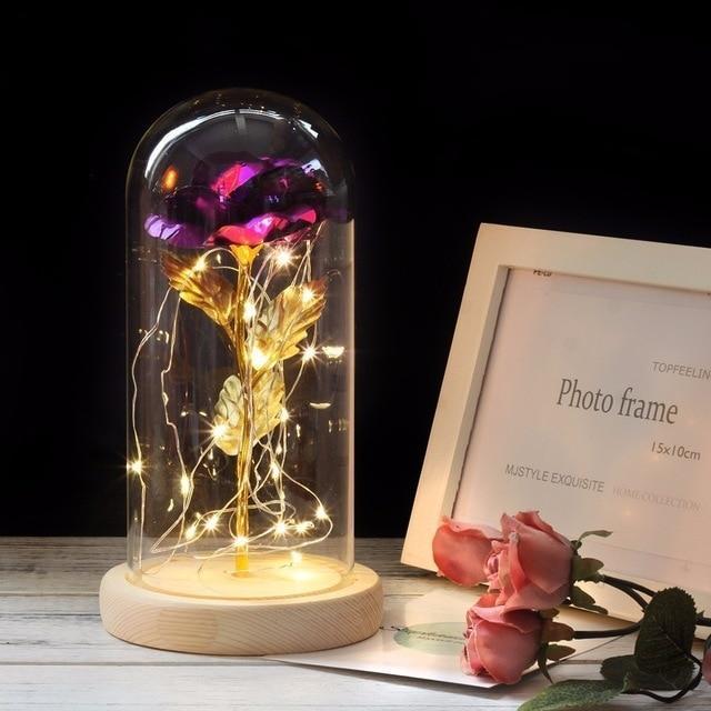 Rose Enchantée Artificielle Artificial & Dried Flowers Violet