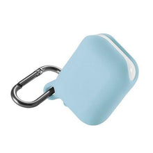 Charger l'image dans la galerie, 4en1 Étui silicone étanche pour Airpods Écouteurs Bleu ciel