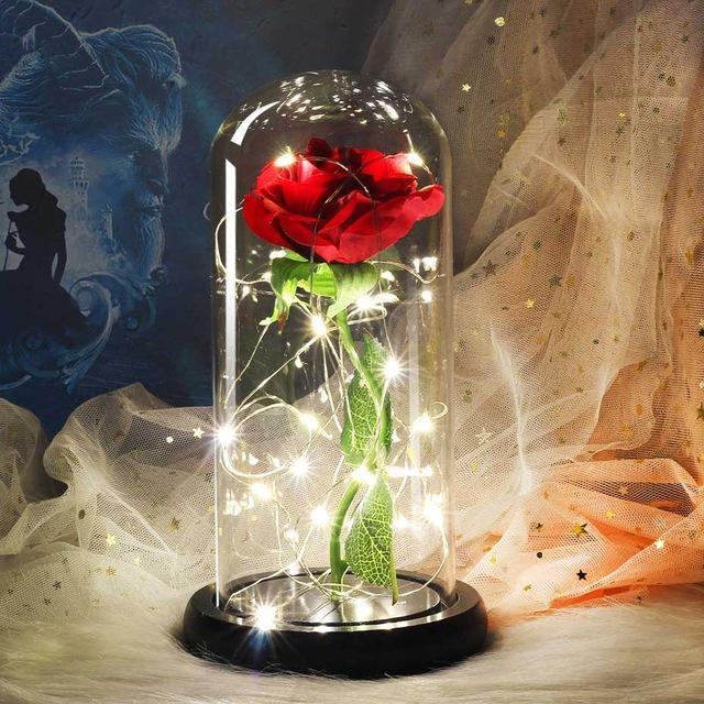Rose Enchantée Artificielle Artificial & Dried Flowers Rouge 03
