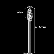 Charger l'image dans la galerie, Outils rotatifs 10 fraises en carbure de tungstène 3x6mm