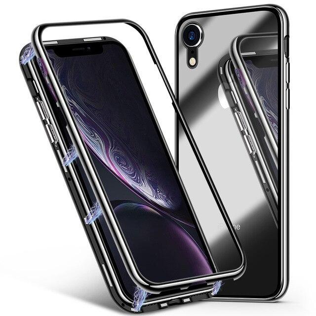 coque à adsorption magnétique Pour iPhone 11/11 Pro / 11 pro Max Coques iPhone X Noir