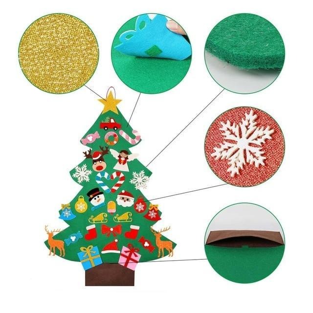 Arbre de Noël en Feutre (Meilleur Cadeau pour Les Enfants) Trees Modèle 03