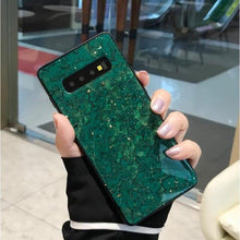 Charger l'image dans la galerie, Coque luxe Haute Protection Avec Motif Marbre Pour Samsung Accueil S10 Vert
