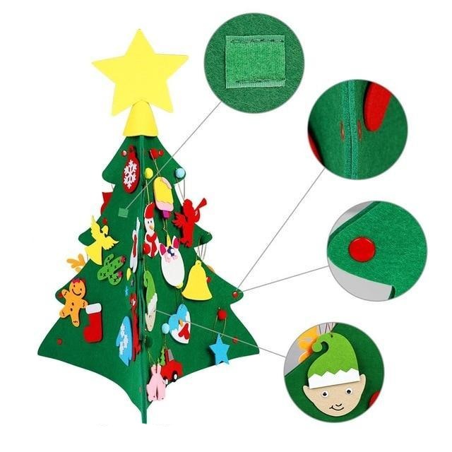 Arbre de Noël en Feutre (Meilleur Cadeau pour Les Enfants) Trees Modèle 06