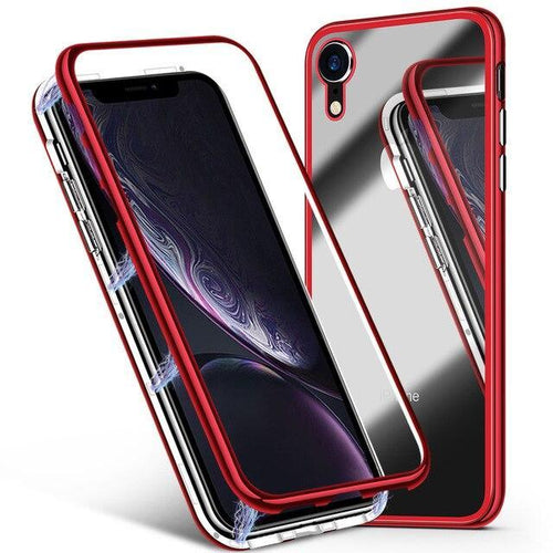 coque à adsorption magnétique Pour iPhone 11/11 Pro / 11 pro Max Coques iPhone X Rouge