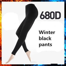 Charger l'image dans la galerie, Les Bas-collants Thérapeutiques Tights M Noir sans pied pour l'hiver