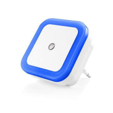 Charger l'image dans la galerie, Veilleuse de nuit LED photosensible automatique - Carré Bleu / Coeur blanc - Night Lights