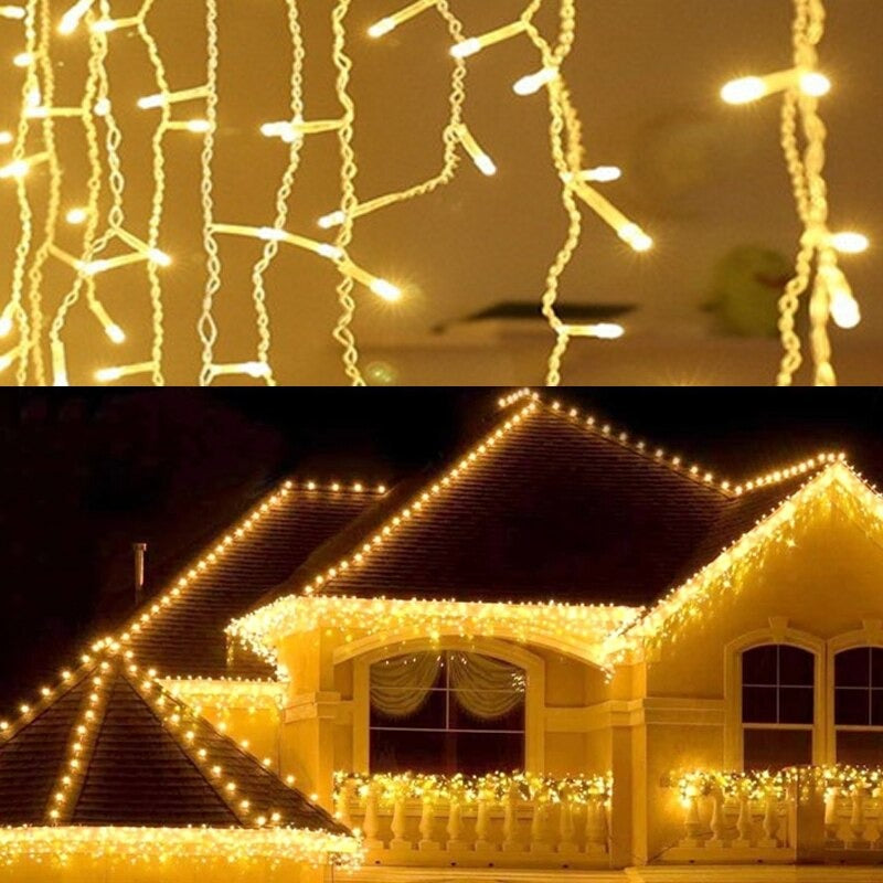 Guirlande Lumineuse LED Type Rideau pour Noël