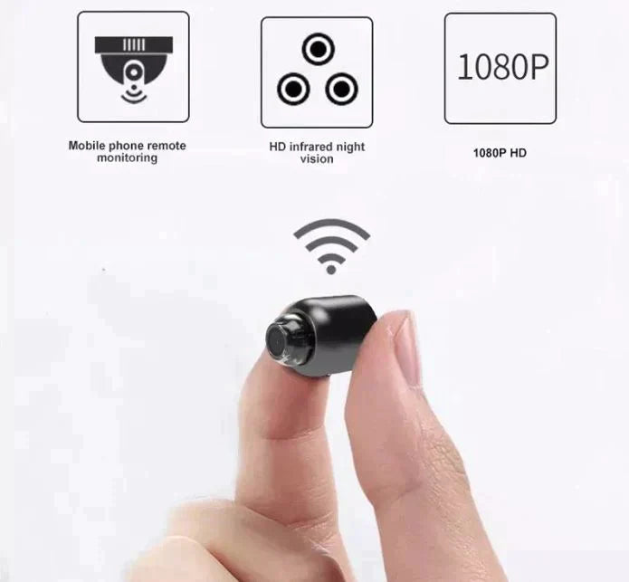 Caméra de Sécurité WiFi Compacte avec Vision Nocturne