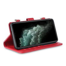 Charger l&#39;image dans la galerie, Étui à rabat en cuir pour iPhone
