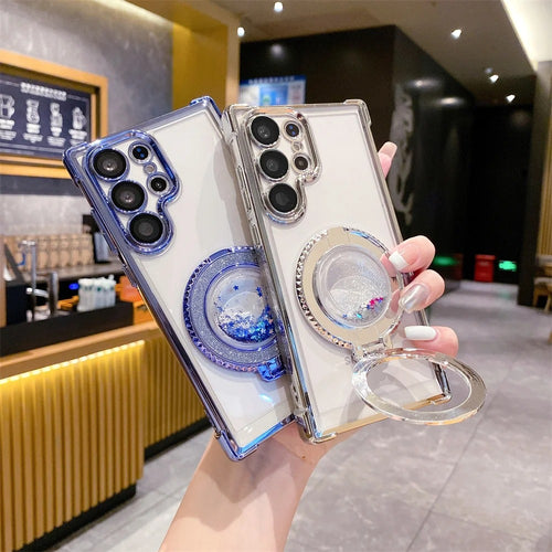 Funda para Samsung Galaxy con soporte para arenas movedizas y protección de airbag