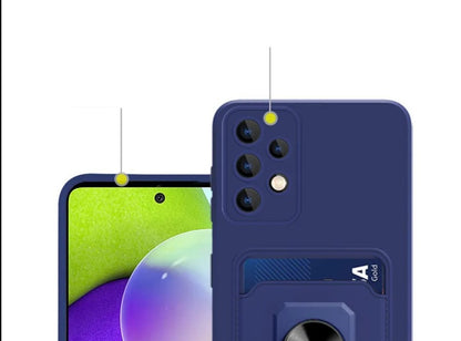 Coque en Silicone avec porte-anneau magnétique pour Samsung