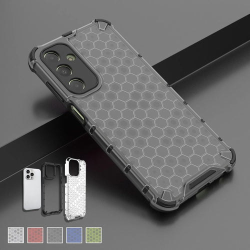 Coque de Luxe Alvéolée 2-en-1 pour Samsung – Caoutchouc Premium