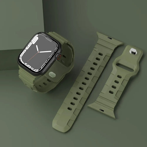 Bracelet en silicone Compatible avec Apple Watch
