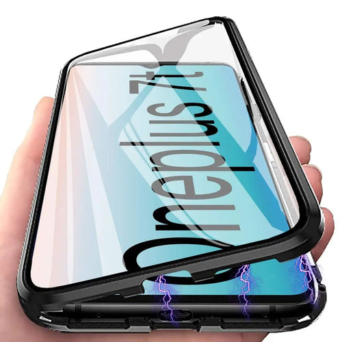 Coque Magnétique Antichoc en verre trempé 9H Pour OnePlus