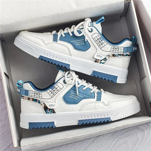Zapatillas con cordones de moda para hombre - Zapatos casuales de plataforma