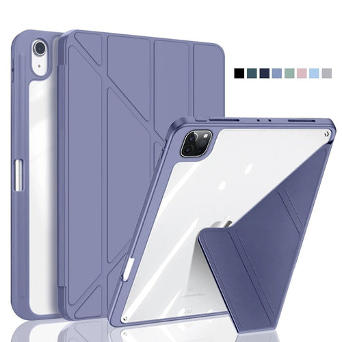 Funda trasera transparente, delgada y a prueba de golpes para iPad 