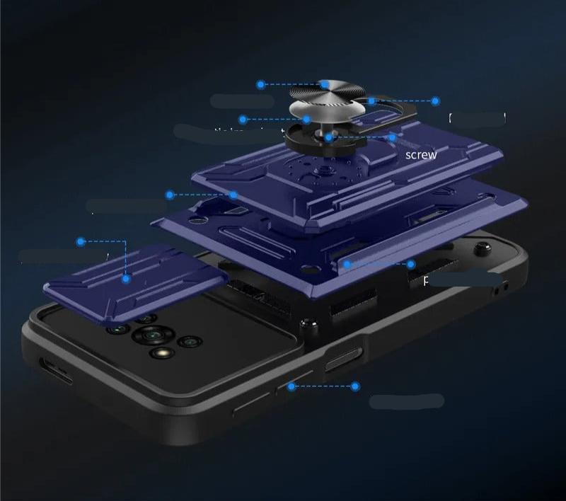 Coque de Téléphone Antichoc avec Fente pour Carte pour Xiaomi
