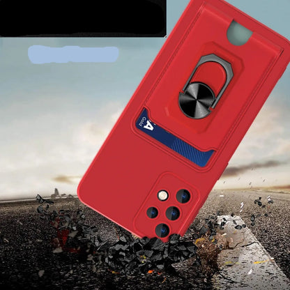 Coque en Silicone avec porte-anneau magnétique pour Samsung