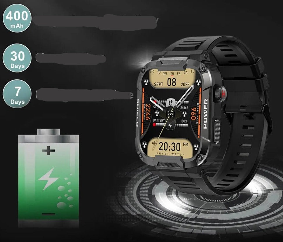 Smartwatch étanche IP68 pour homme