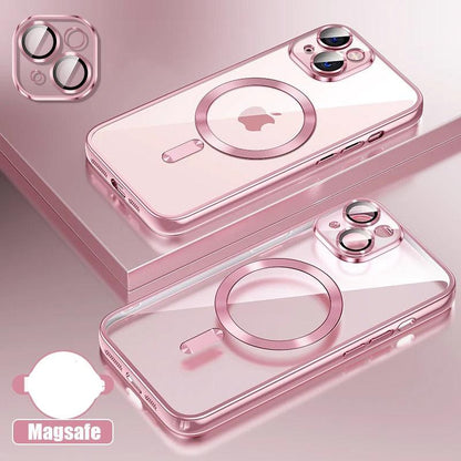 Coque en silicone ultra-mince pour iPhone Compatible MagSafe