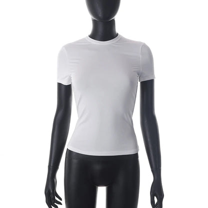 T-Shirt à Manches Courtes pour Femme – Simple et Décontracté