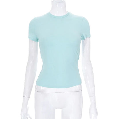 T-Shirt à Manches Courtes pour Femme – Simple et Décontracté